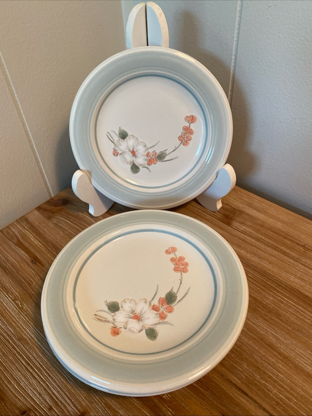 Riverside Stoneware Impressions By Daniele Bread Plates  6.5" VTG Japan Cottage